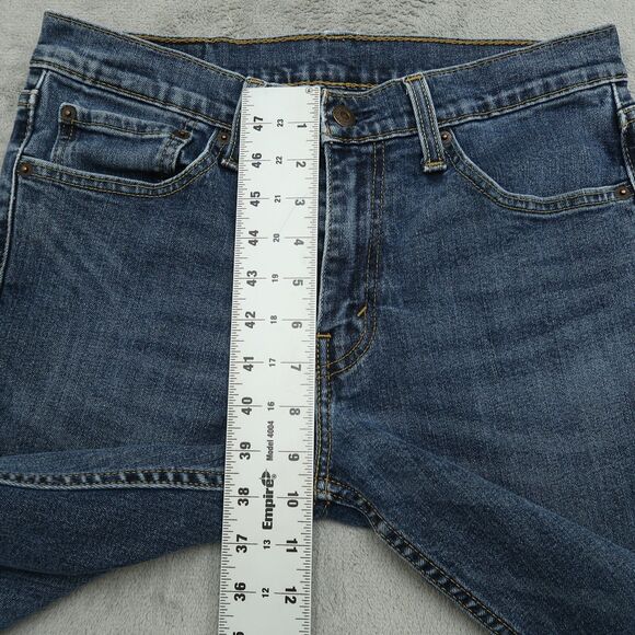 Levi's 511 Jeans Mens Fits 30x29 (Size 32x30) Blue Slim Stretch Denim Shrinkage - Picture 15 of 16